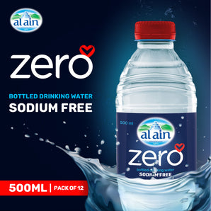 Al Ain Zero Bottled Drinking Water - 500ml Pack of 12