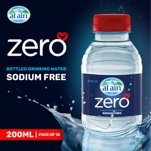 Al Ain Zero Bottled Drinking Water - 200ml Pack of 12